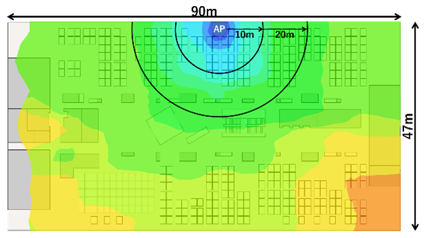 5GHz(2)帯ヒートマップ WLX323