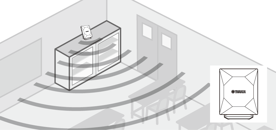 卓上に設置する - 壁際に設置する場合