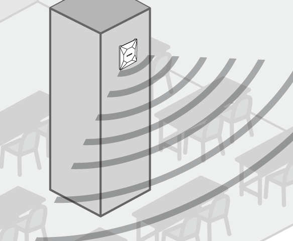 壁面に設置する - 良い設置例