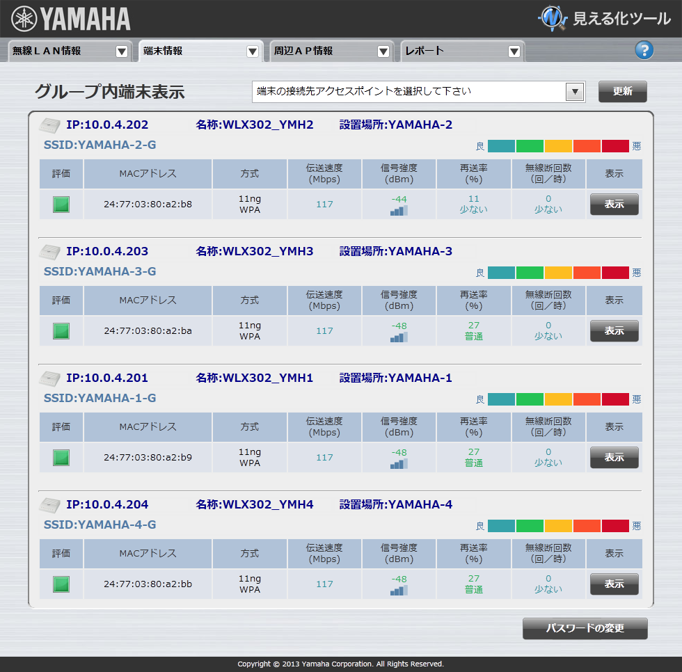 �O���[�v���[���\��